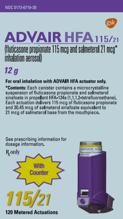 Advair Inhaler (Salmeterol Xinafoate/Fluticasone Propionate)