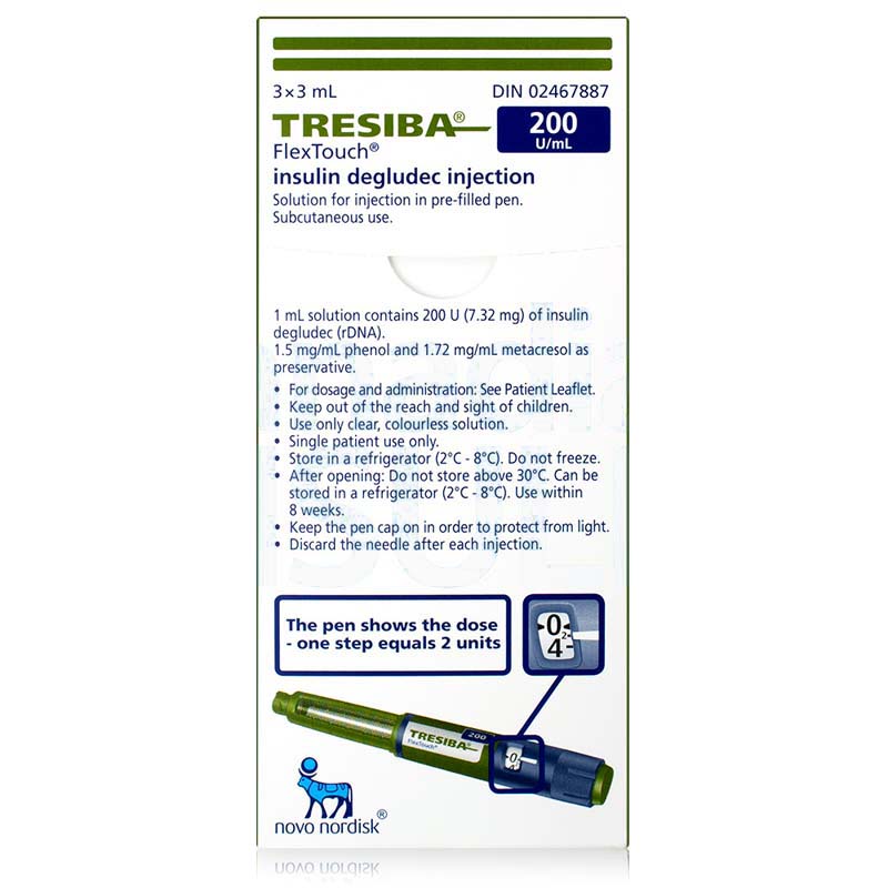 Tresiba FlexTouch 200 (Insulin Degludec) PharmaServe
