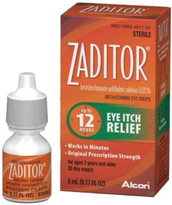 Zaditor Eye Drops (Ketotifen)